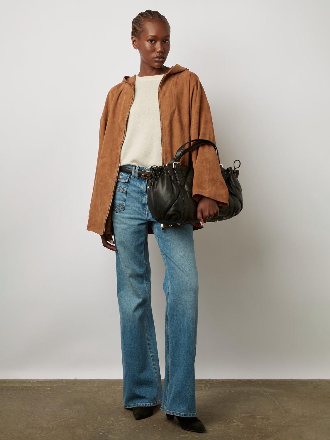 Gerard Darel Jenifer Suede Jacket Brown