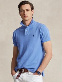 Polo Ralph Lauren Short Sleeve Custom Slim Fit Polo Shirt, Harbor Isl Blue