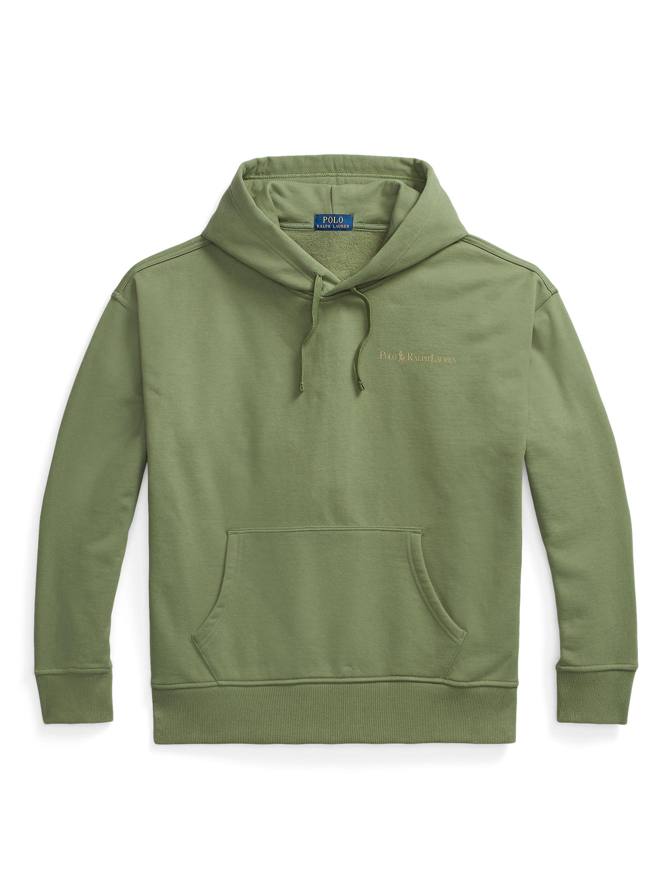 Ralph Lauren Heavyweight Relaxed Fit Logo Fleece Hoodie, Green