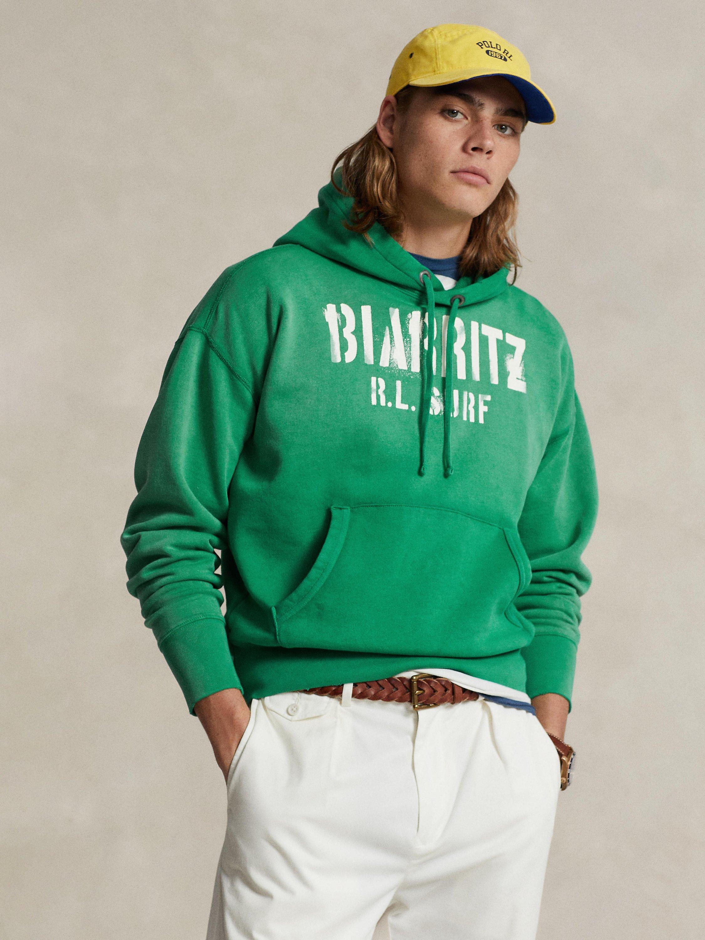 Ralph Lauren Cotton Blend Fleece Hoodie Green