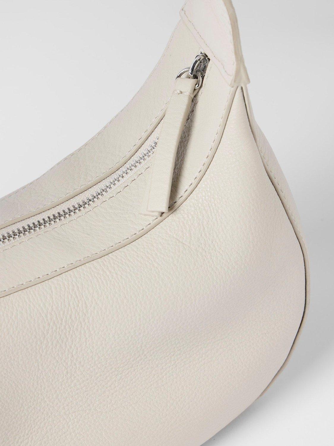 Product image 2 of 7, which shows Mint Velvet Leather Cross Body Bag, Natural Natural, One Size