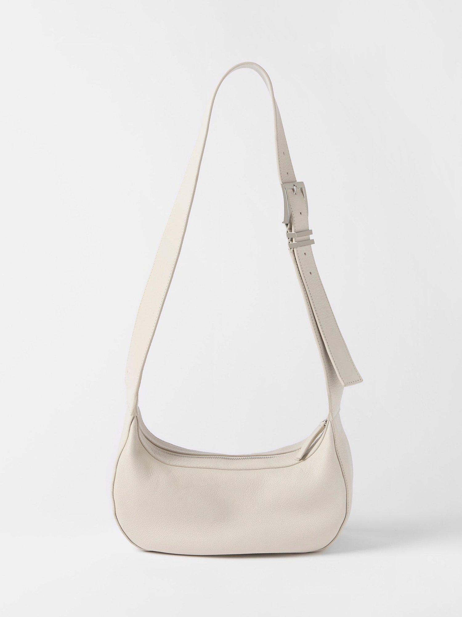 Product image 6 of 7, which shows Mint Velvet Leather Cross Body Bag, Natural Natural, One Size