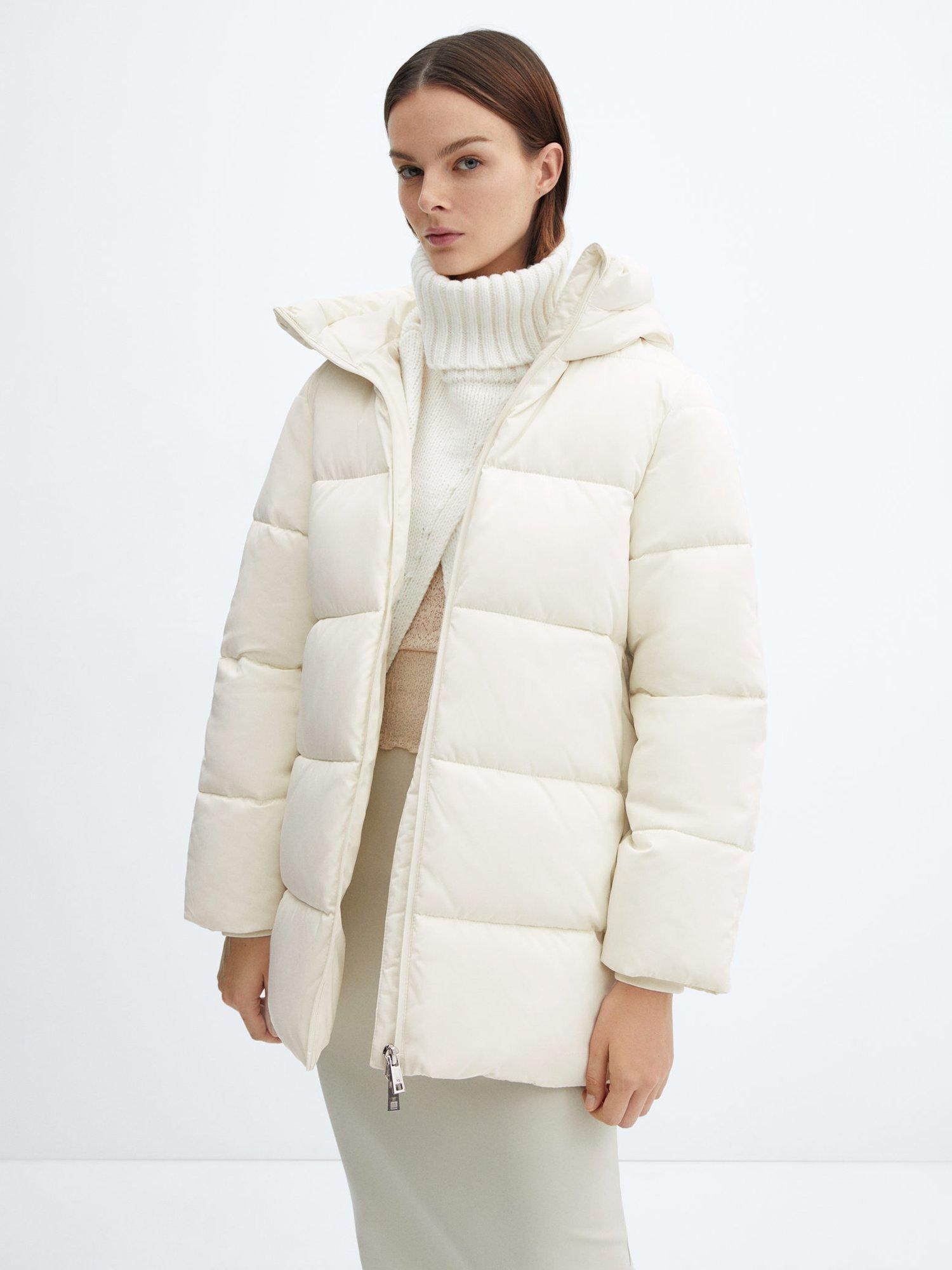 Mango Tokyo Hooded Quilted Short Jacket