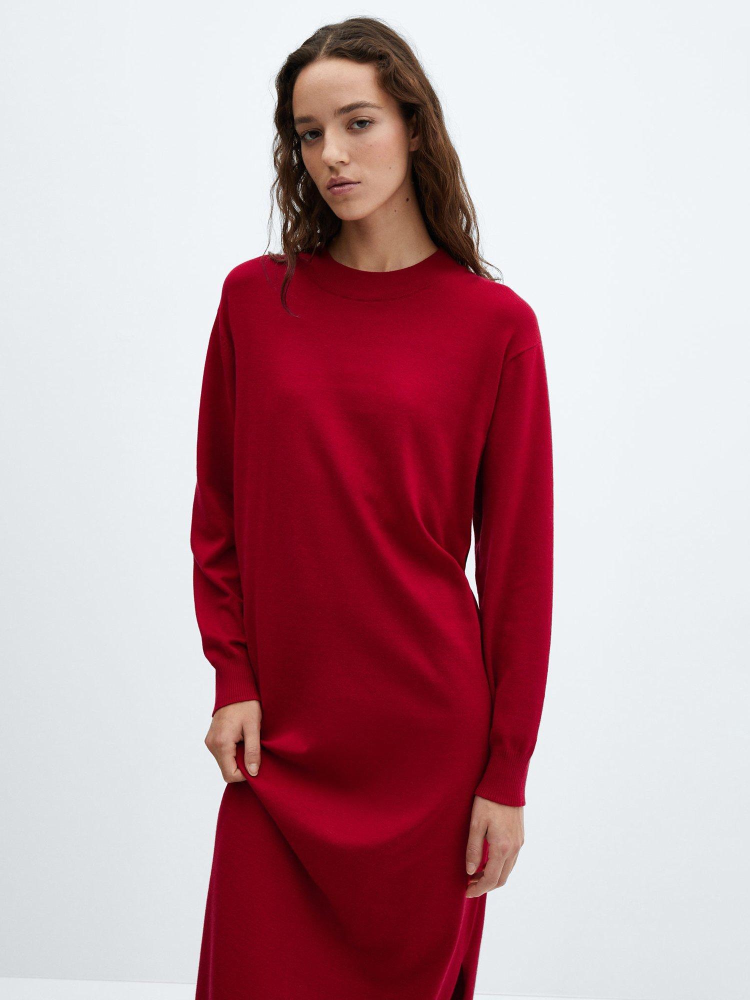 Mango Vieira Dress, Red