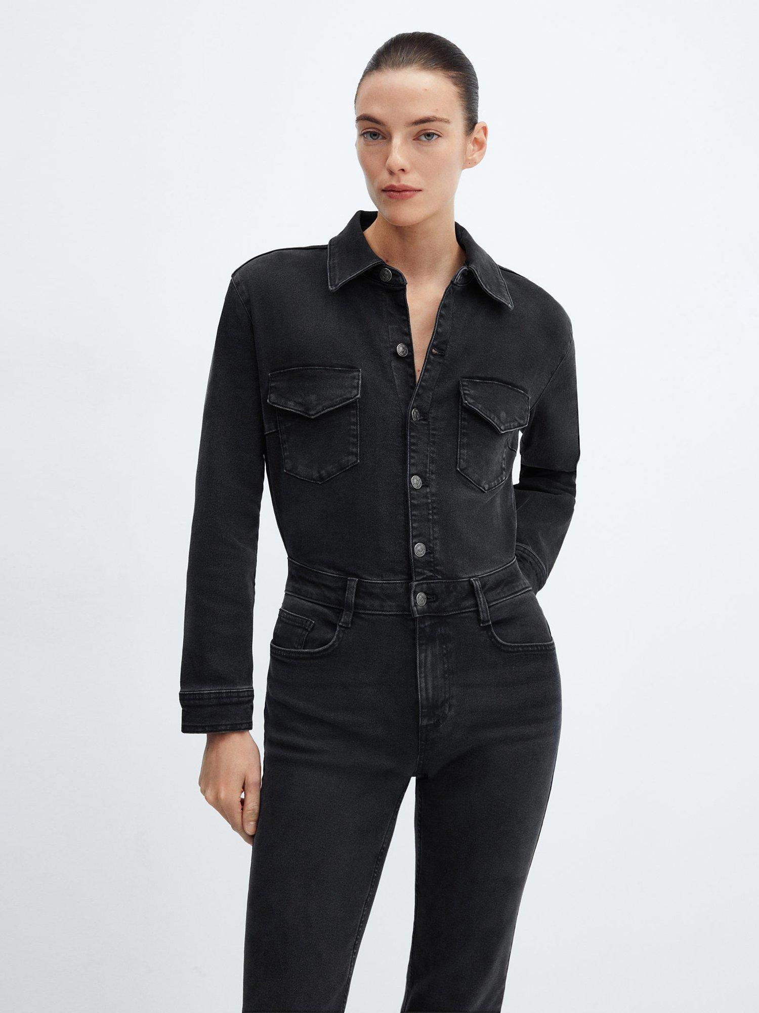 Mango grey jumpsuit clearance