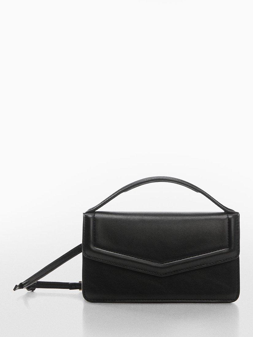 Mango Maggie Envelope Crossbody Bag, Black, One Size