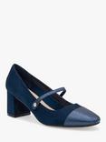 Paradox London Kacey Microsuede Mary Jane Shoes, Navy