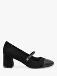 Paradox London Kacey Microsuede Mary Janes, Black