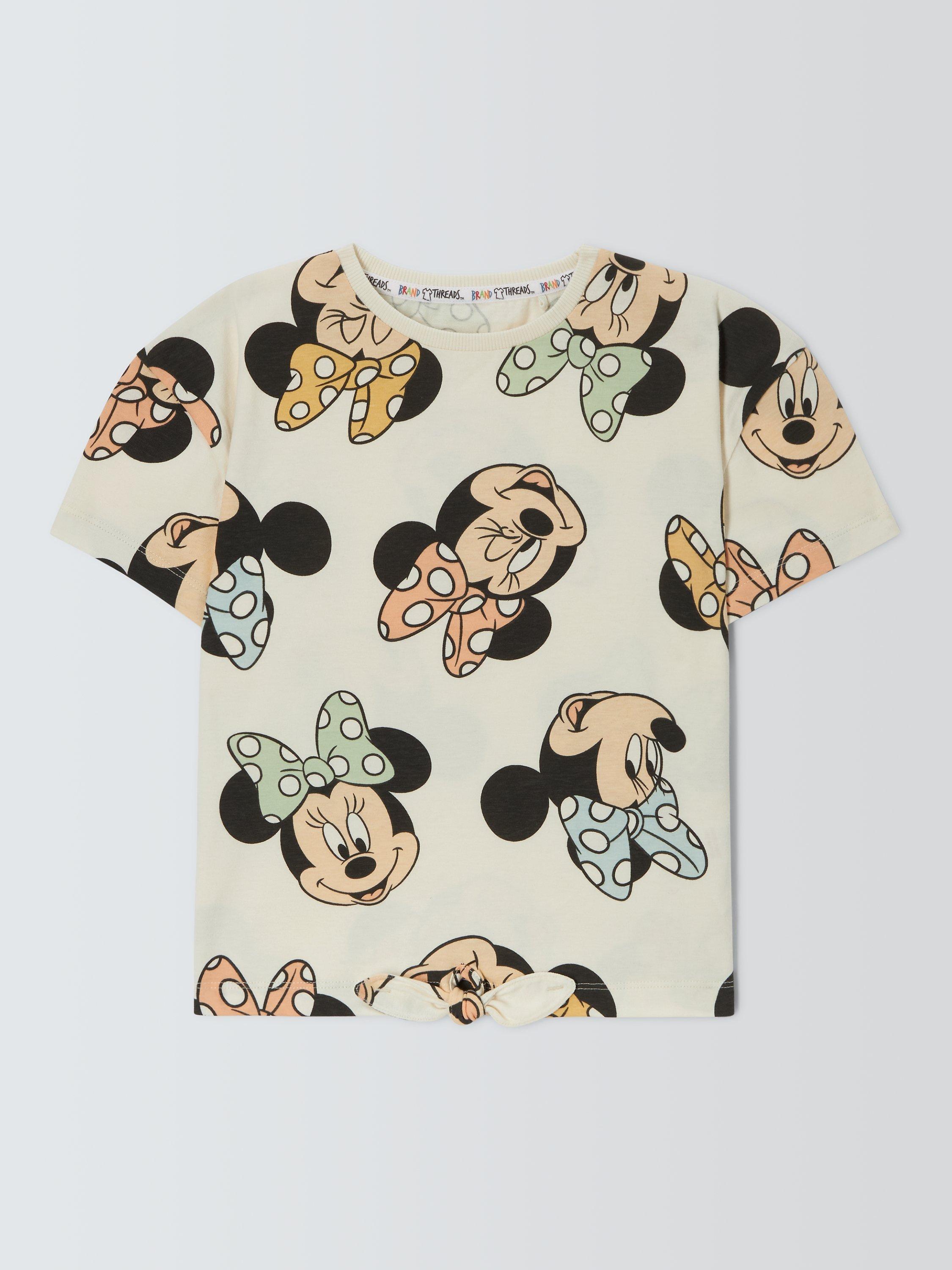 Product image 3 of 7, which shows Brand Threads Kids' Disney Minnie Mouse T-Shirt, Pink, 4-5 years