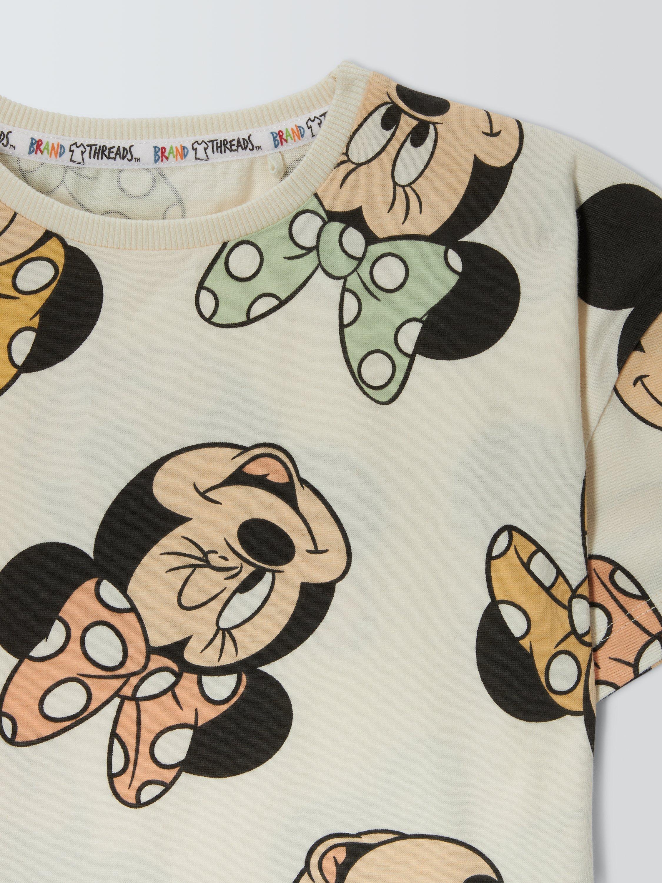 Product image 7 of 7, which shows Brand Threads Kids' Disney Minnie Mouse T-Shirt, Pink, 4-5 years
