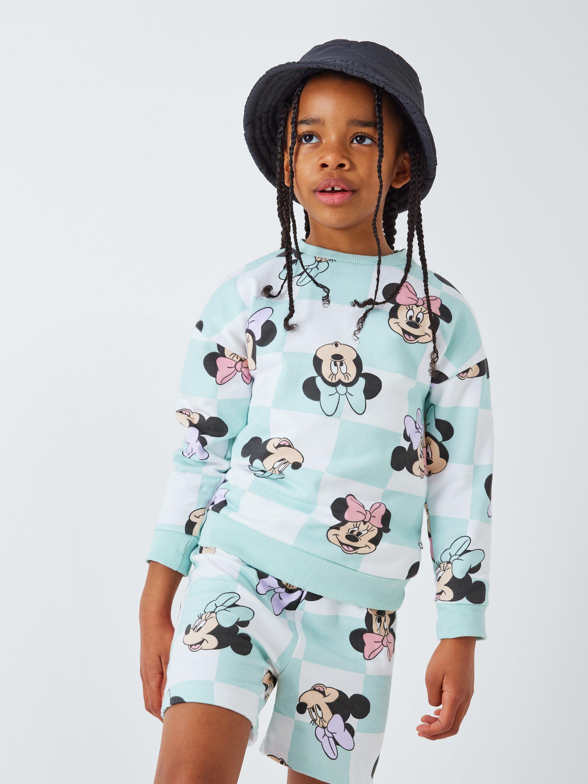 Brand Threads Kids Disney Minnie Mouse Sweatshirt Shorts Set Mint