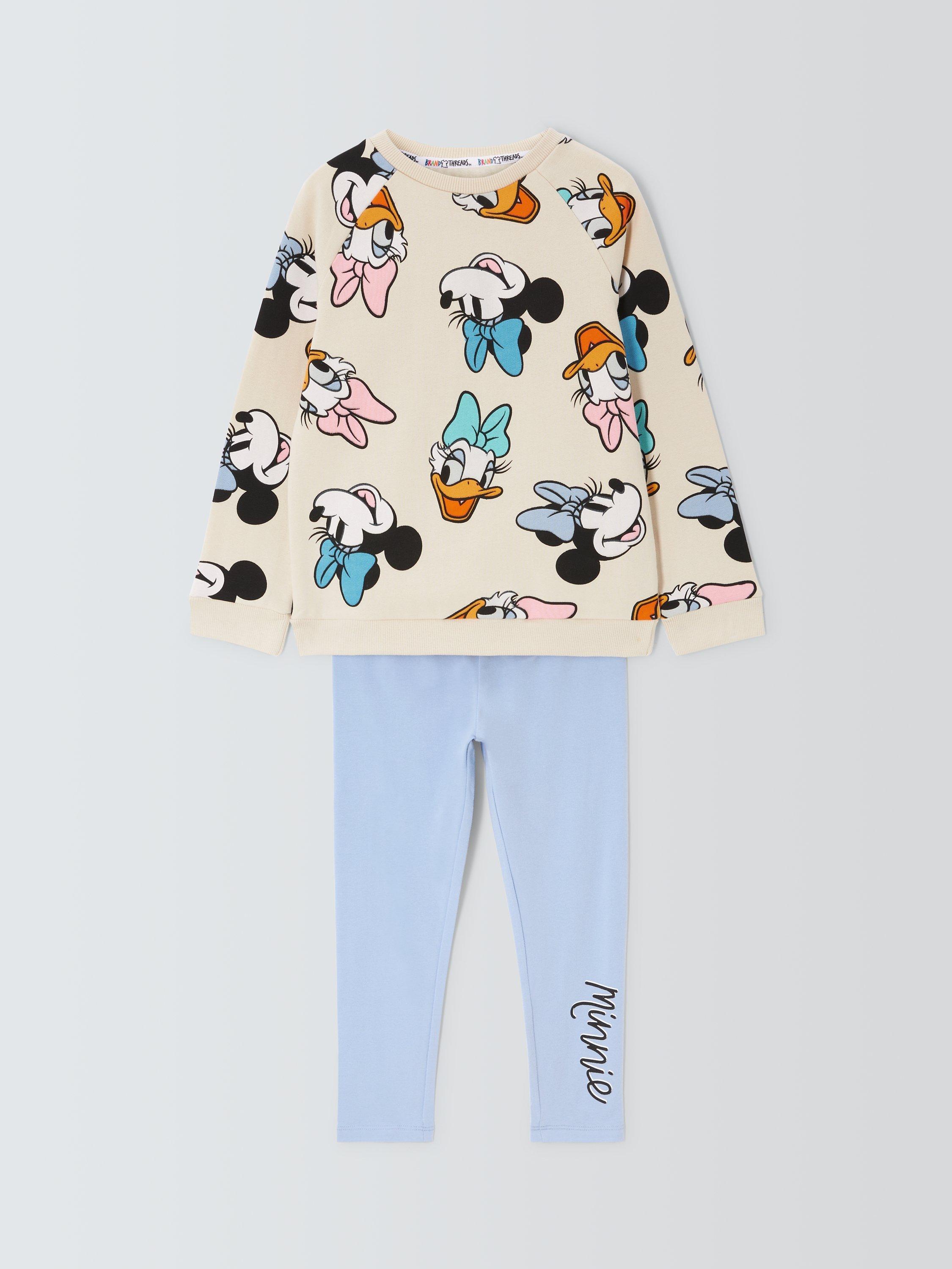 Product image 3 of 7, which shows Brand Threads Kids' Disney Minnie Mouse Sweatshirt & Leggings Set, Multi, 4-5 years