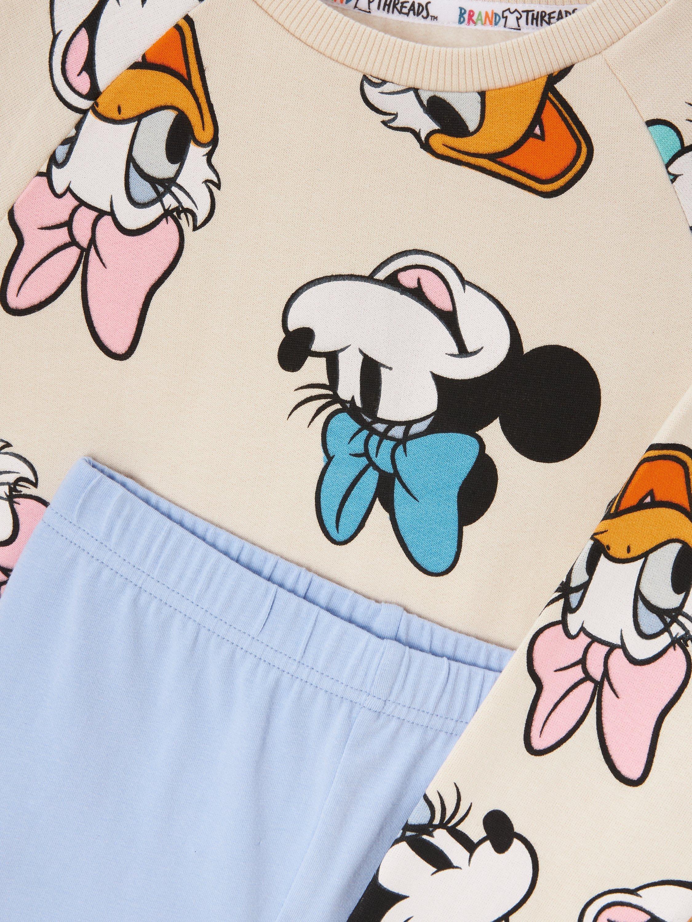 Product image 7 of 7, which shows Brand Threads Kids' Disney Minnie Mouse Sweatshirt & Leggings Set, Multi, 4-5 years