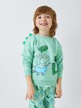 Brand Threads Kids' Peppa Pig George 3D Spike Shoulder Jogger Set, Green