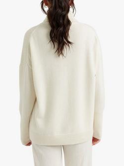 Chinti & Parker Cashmere Roll-Neck Jumper - view 2, Cream