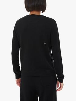 Chinti & Parker Cashmere Crew Jumper, Black - view 2, Black