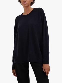 Chinti & Parker Cashmere Slouchy Jumper, Navy