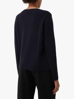 Chinti & Parker Cashmere Boxy Jumper - view 2, Navy