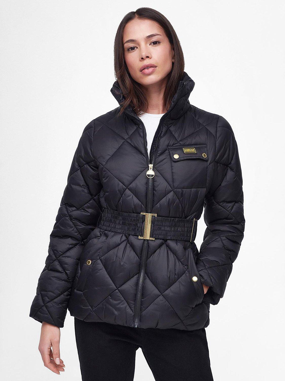 Barbour International Aurora Quilted Jacket, Black