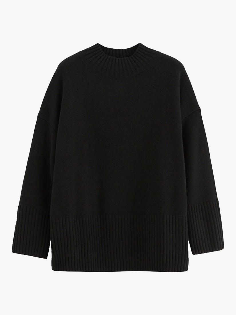 Product image 3 of 3, which shows Chinti & Parker Cashmere Comfort Jumper, Black, XS