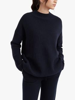 Chinti & Parker Cashmere Comfort Jumper, Navy