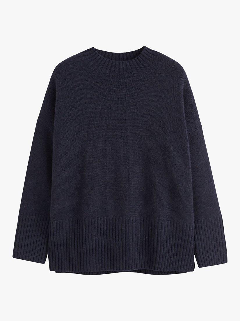 Product image 3 of 4, which shows Chinti & Parker Cashmere Comfort Jumper, Navy, XS