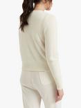 Chinti & Parker Cashmere Cropped Jumper, Cream