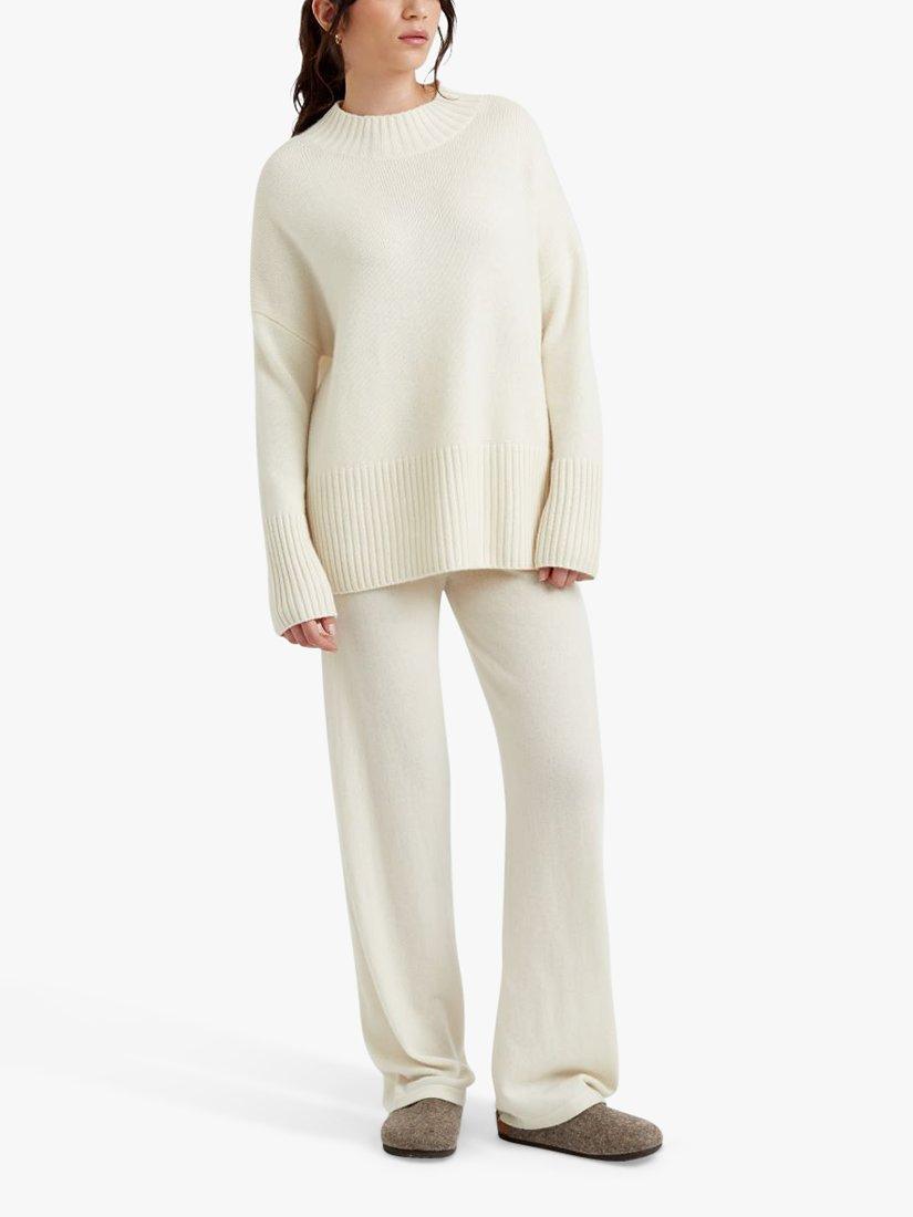 Product image 1 of 5, which shows Chinti & Parker Cashmere Comfort Jumper, Cream, XS