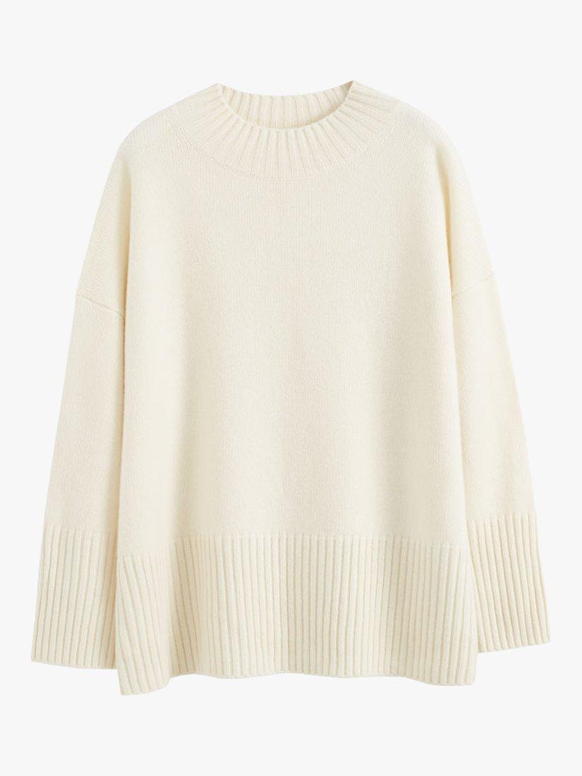Product image 3 of 5, which shows Chinti & Parker Cashmere Comfort Jumper, Cream, XS