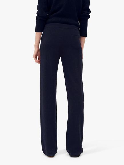 Chinti & Parker Cashmere Wide-Leg Trousers - view 2, Navy