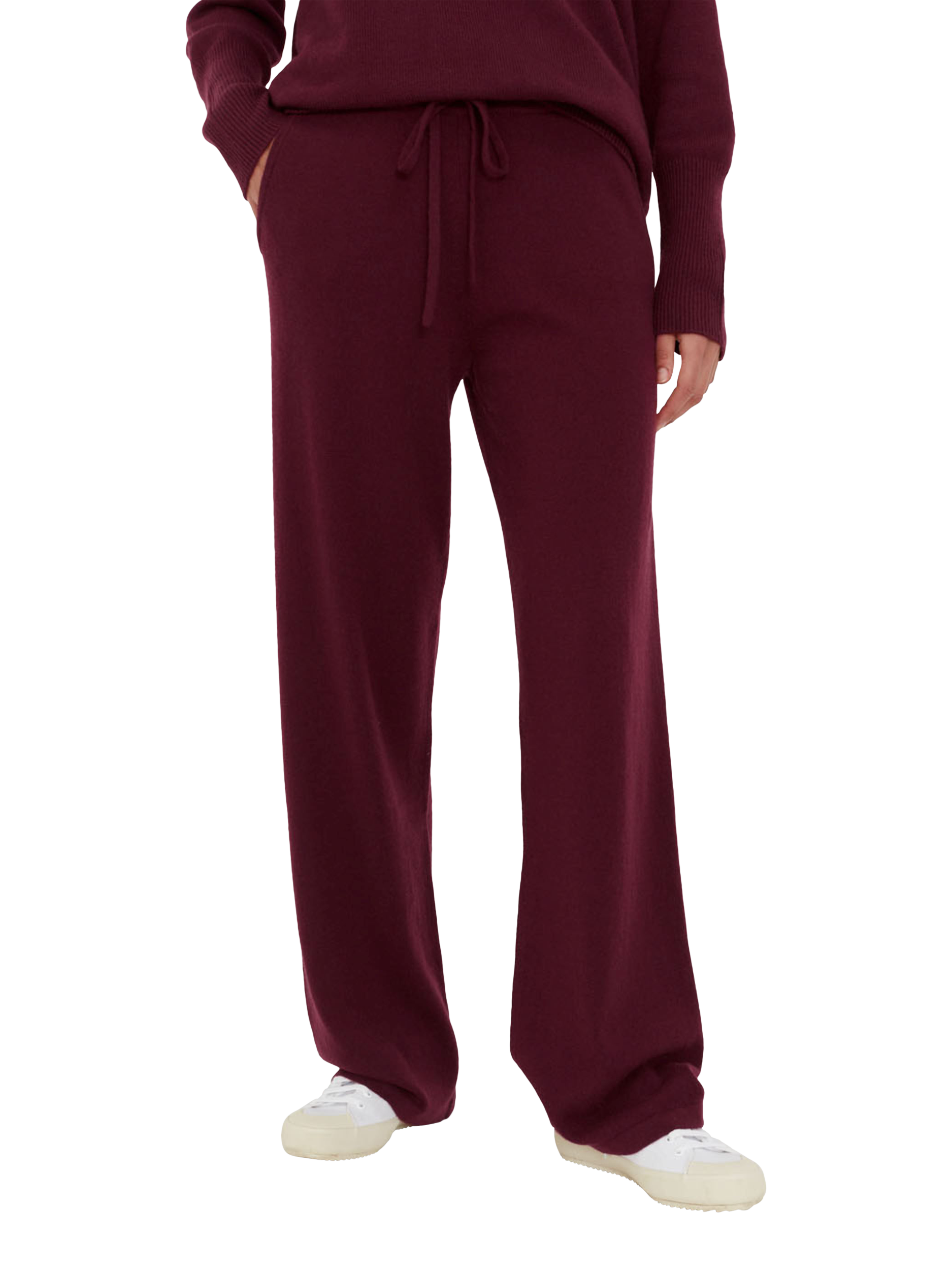 Chinti Parker Wide Leg Cashmere Trousers