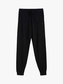 Chinti & Parker Cashmere Tapered Joggers, Black - view 2, Black