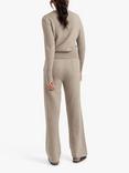 Chinti & Parker Cashmere Wide Leg Trousers, Grey