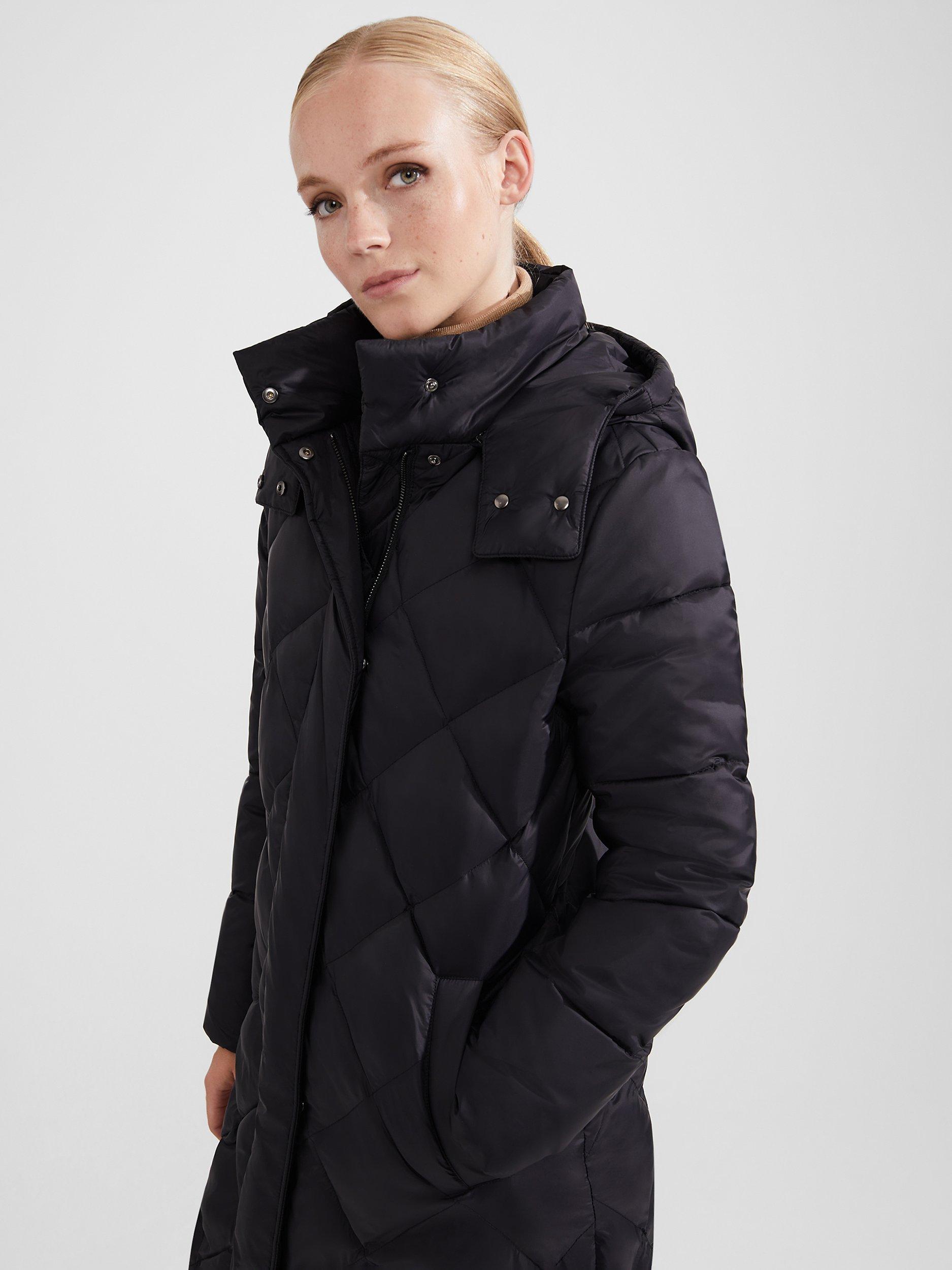 Hobbs Avril Puffer Hooded Coat Black