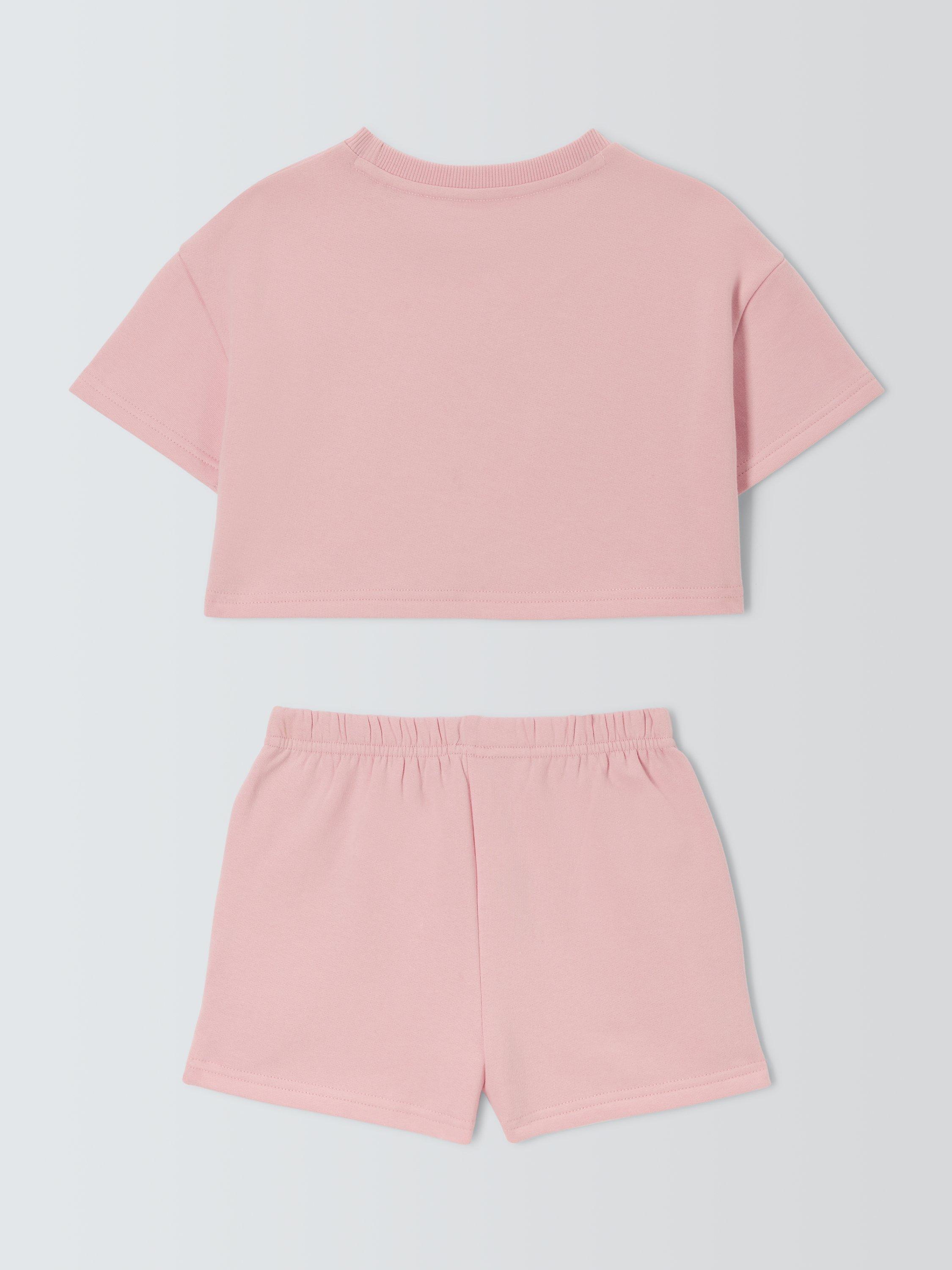 Product image 6 of 7, which shows Brand Threads Kids' Disney Lilo and Stitch Boxy Top & Shorts Set, Pink, 12-13 years
