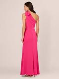 Adrianna Papell Stretch Crepe Maxi Dress, Hot Pink