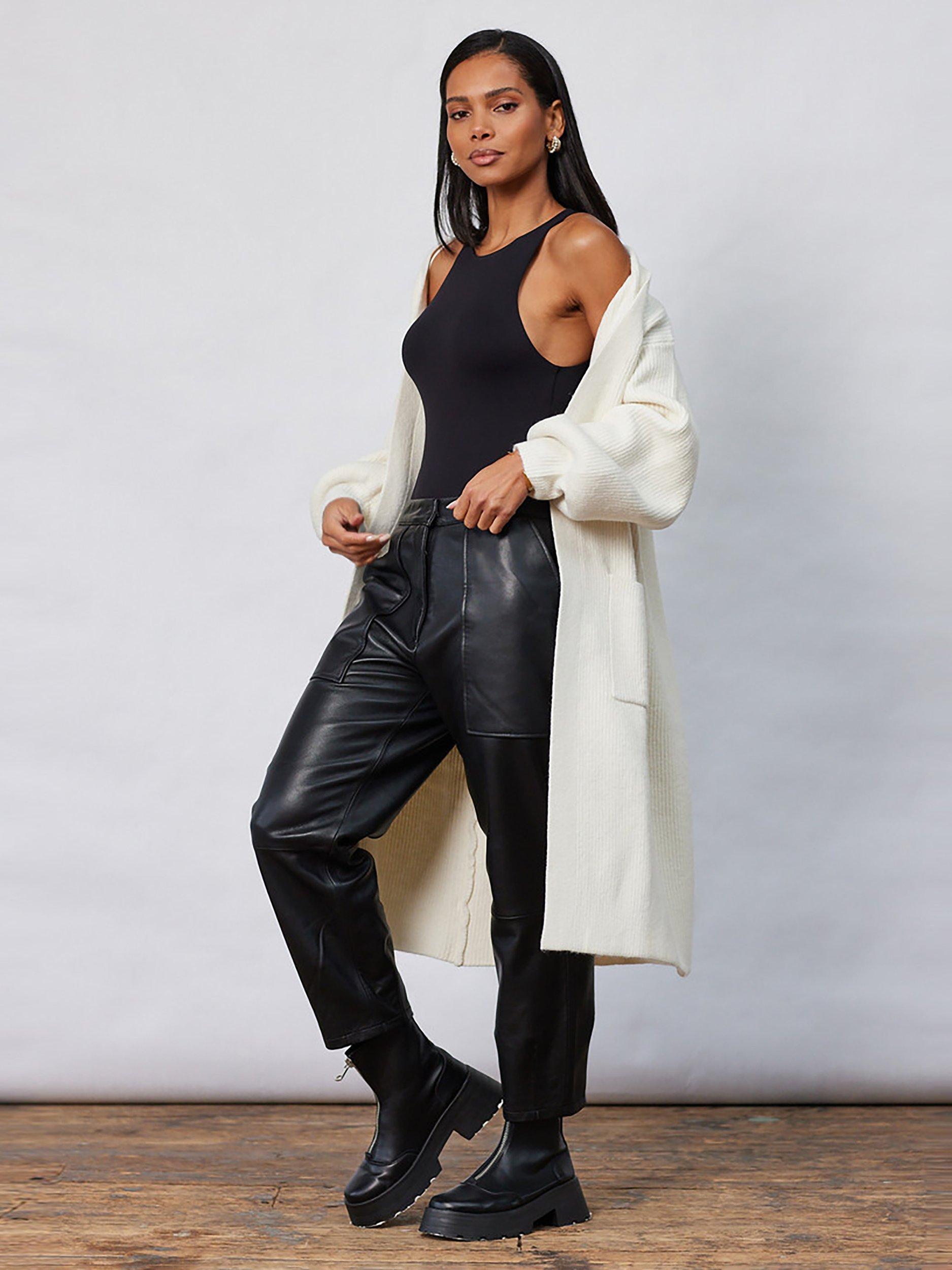 Product image 2 of 5, which shows Closet London Longline Cardigan, Ivory, S