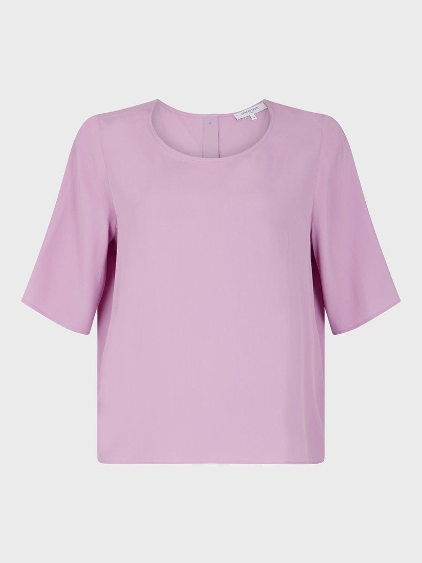 Gerard Darel Alyah Silk Blend Blouse, Purple