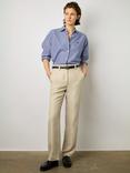Gerard Darel Cristell Linen Blend Trousers, Sand