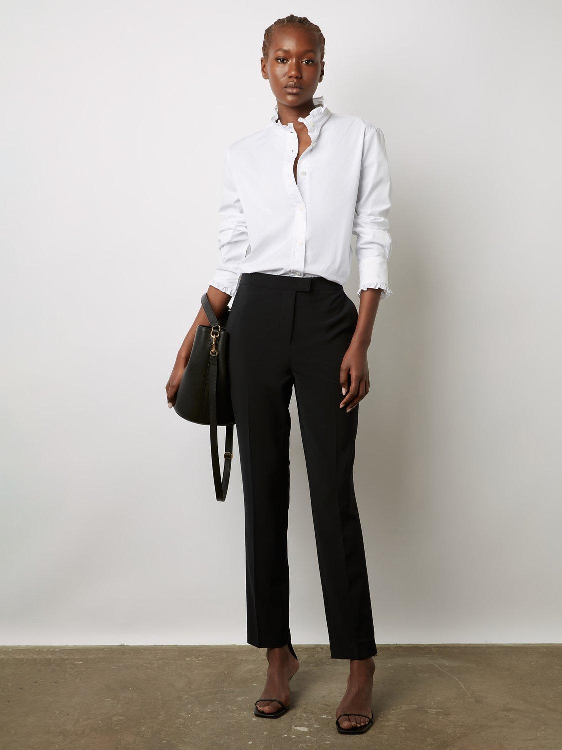 Gerard Darel Caina Plain Tailored Trousers, Navy