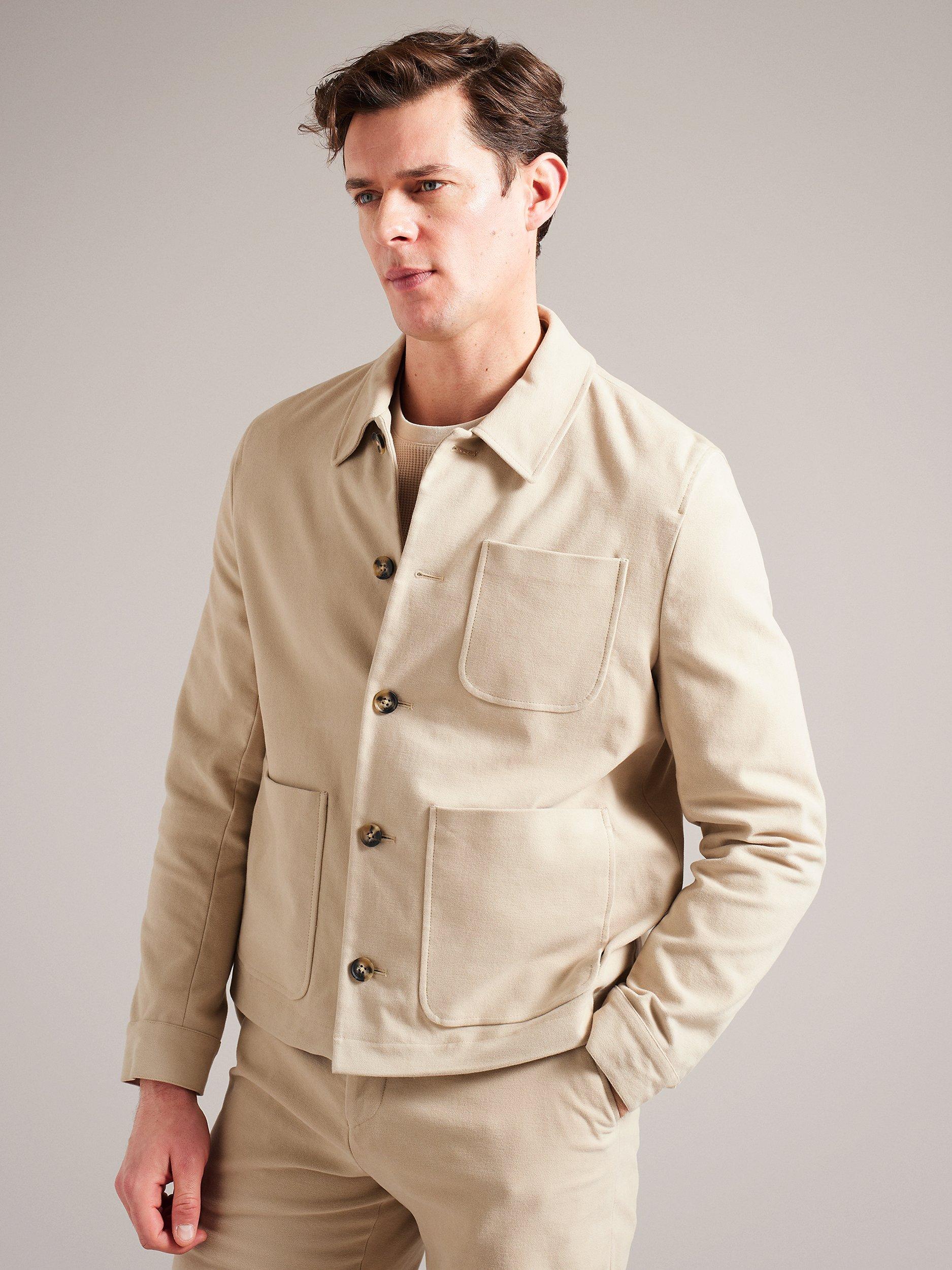 Ted Baker Rufus Moleskin Jacket, Taupe