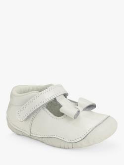 Start-Rite Baby Wiggle Patent Pre-Walker Shoes, White - view 2, White Patent