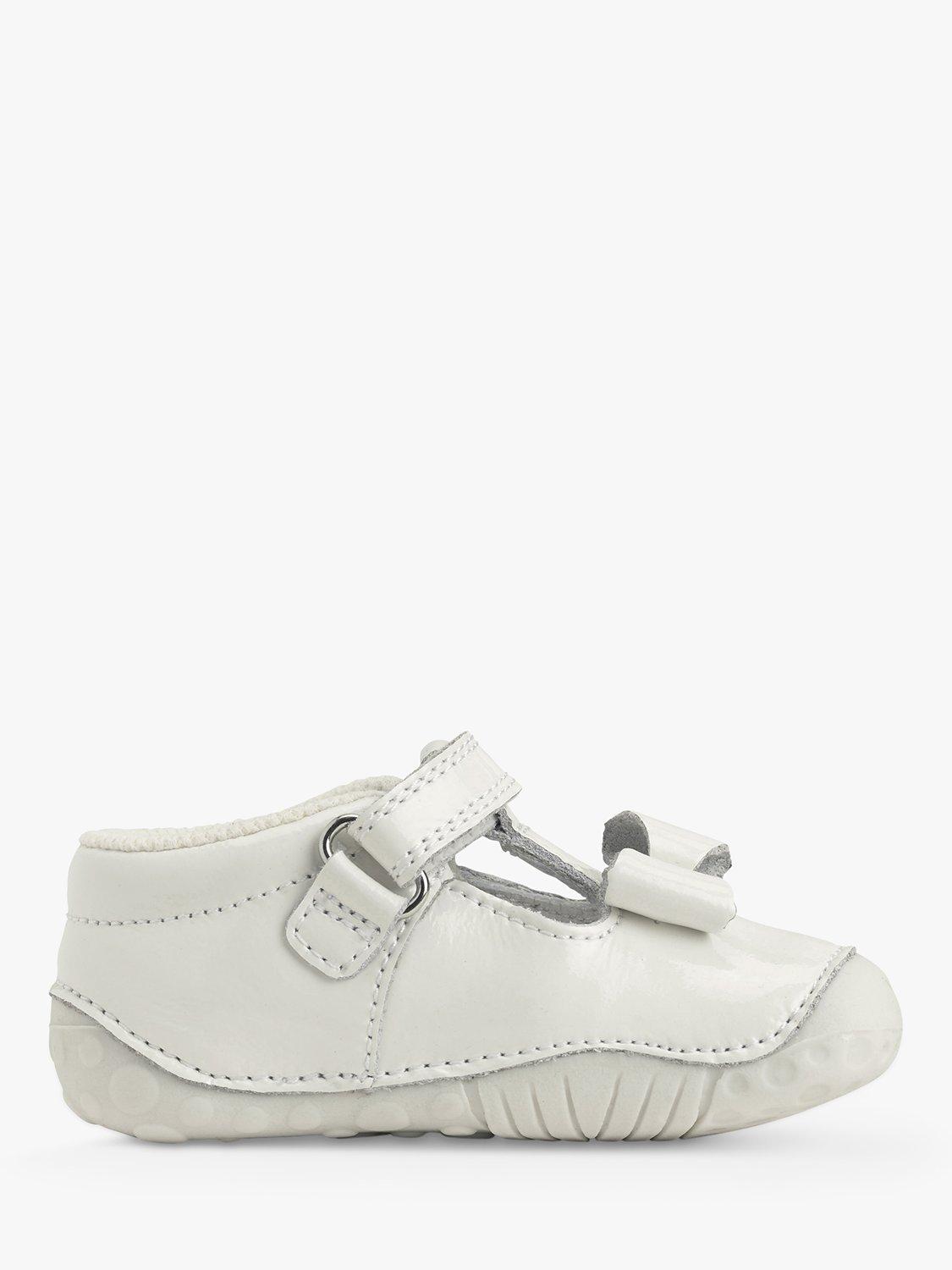Product image 5 of 5, which shows Start-Rite Baby Wiggle Patent Pre-Walker Shoes, White, 2.5F Jnr