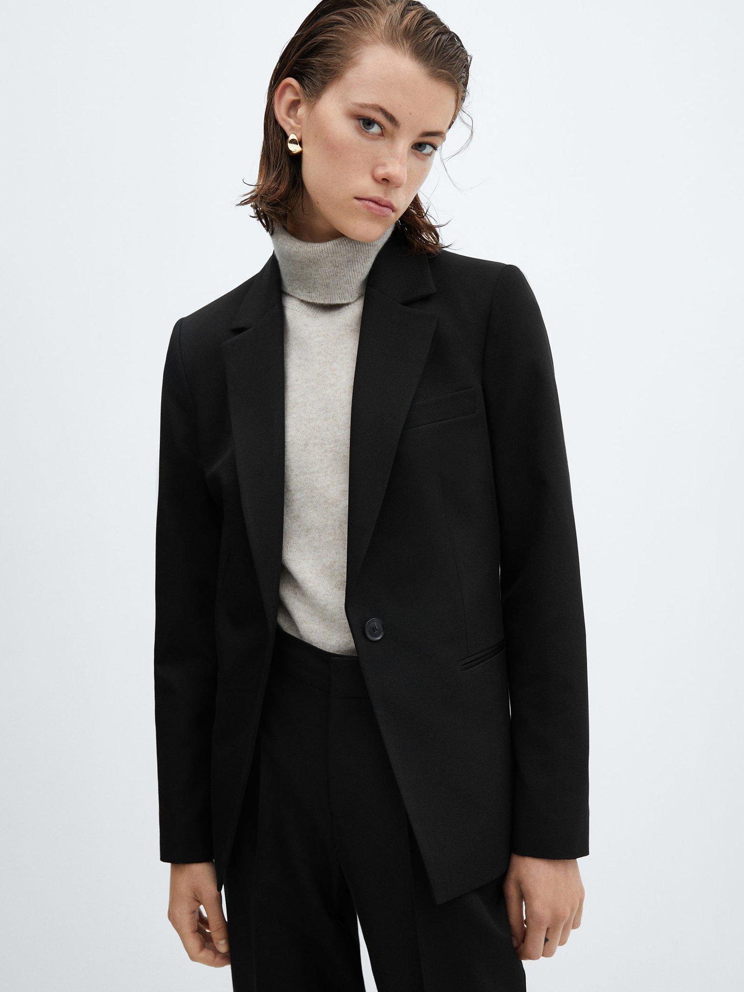 Mango Boreal Blazer, Black