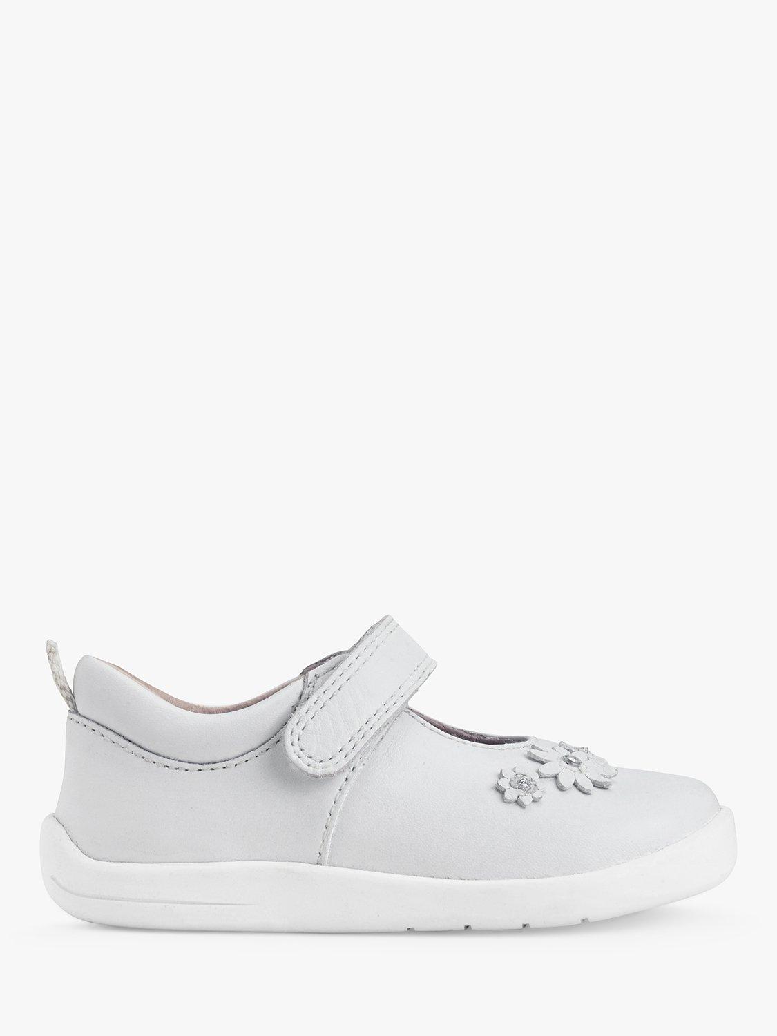 Product image 1 of 6, which shows Start-Rite Kids' Leather Fairy Tale First Steps Shoes, White, 6.5G Jnr