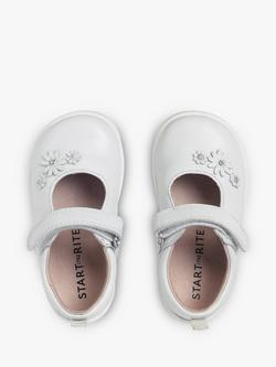 Start-Rite Kids' Leather Fairy Tale First Steps Shoes, White - view 2, White Leather