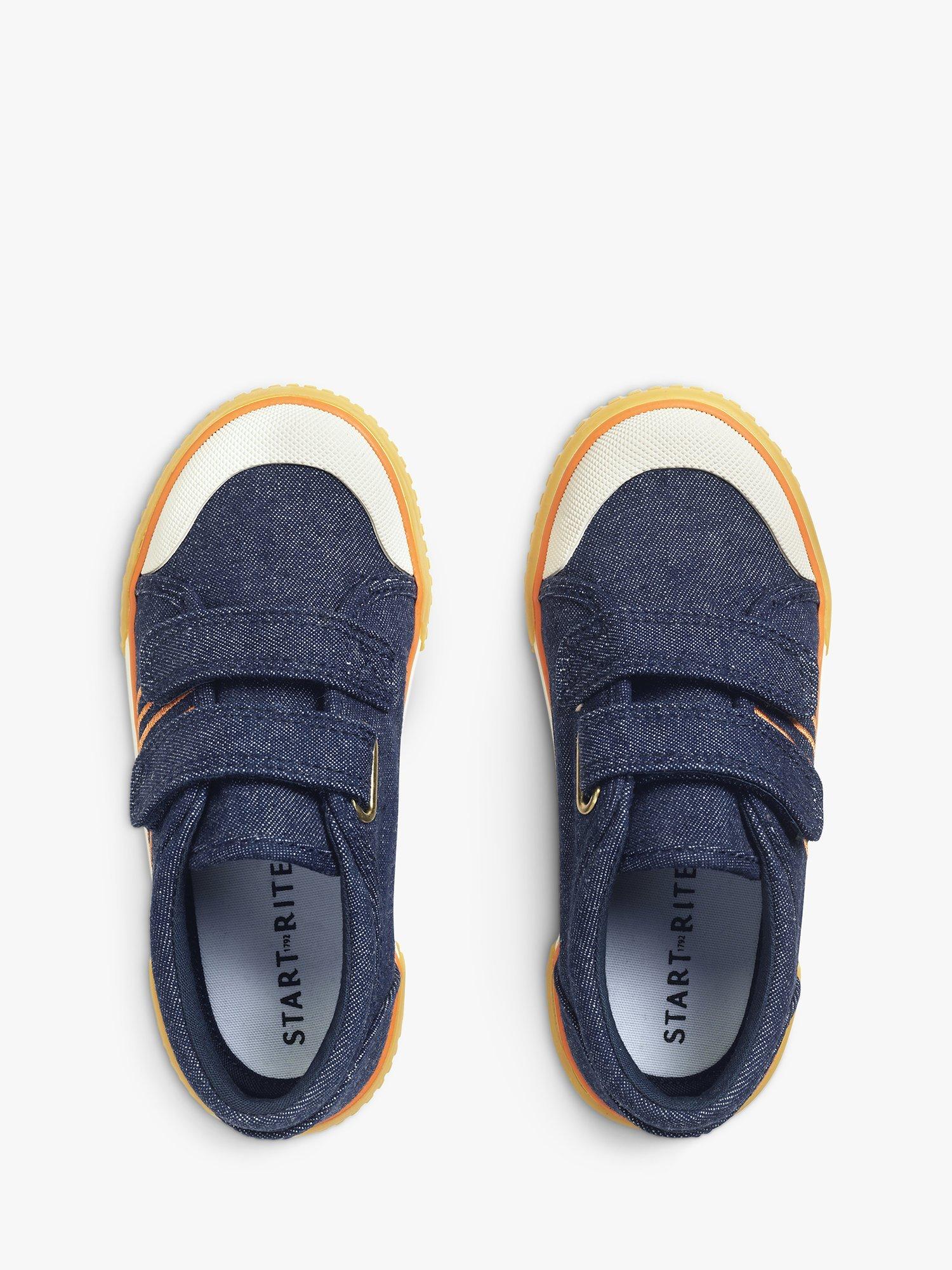 Start-Rite Kids' Sandy Beach Canvas Rip Tape Shoes, Denim, 12.5F Jnr