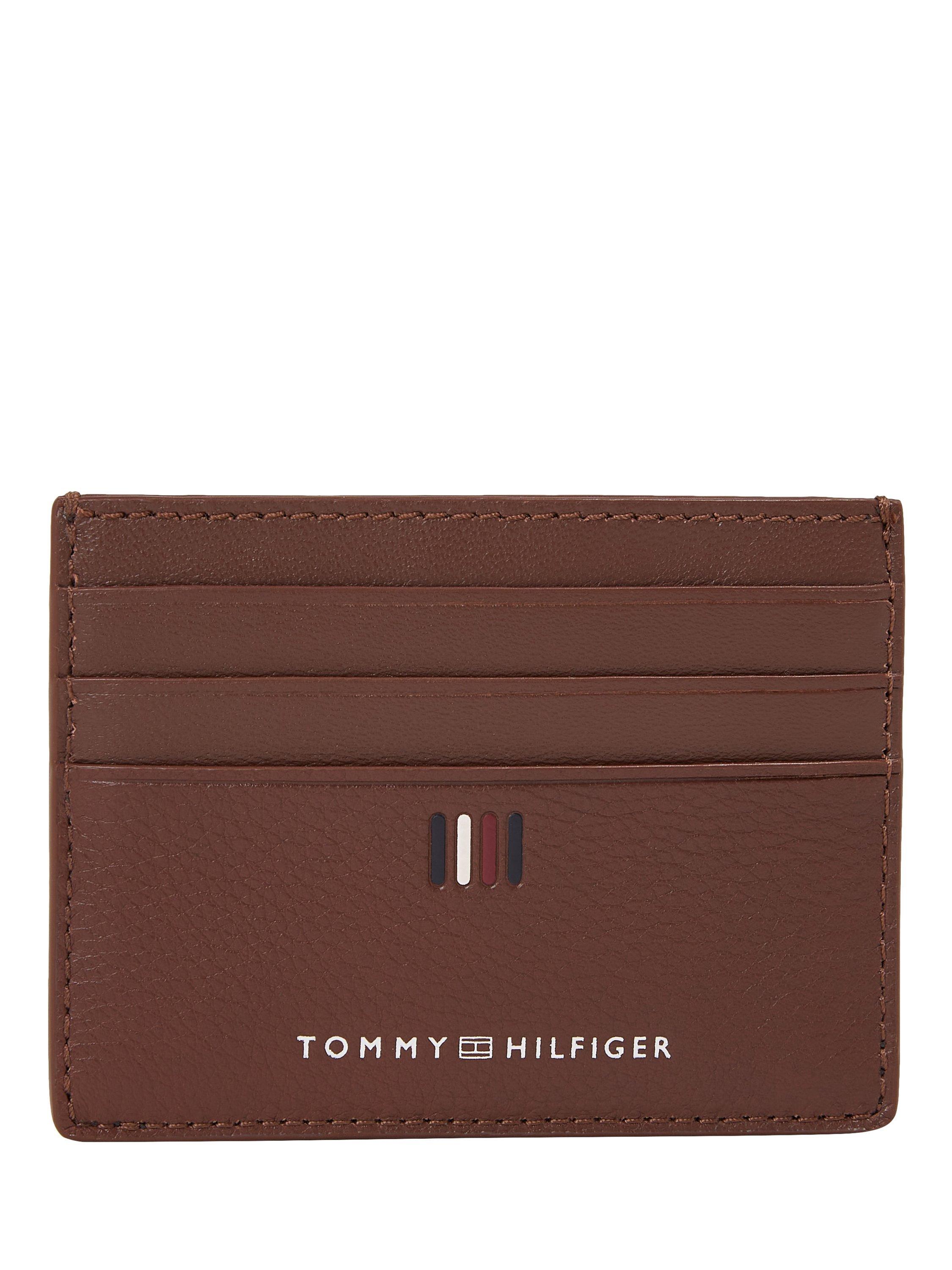 Tommy Hilfiger Central Card Holder, Dark Chestnut