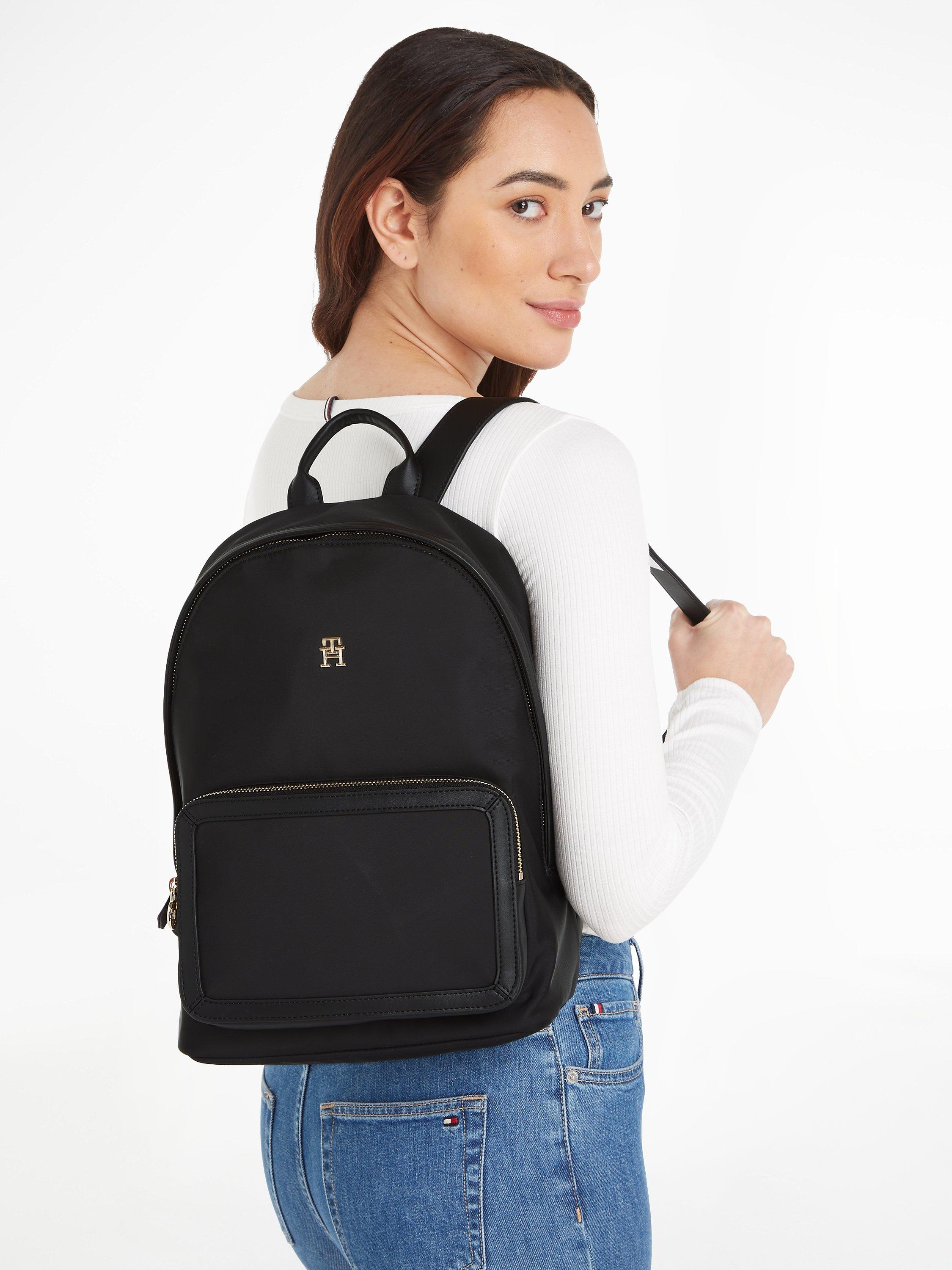 Product image 4 of 4, which shows Tommy Hilfiger Essential Backpack, Black, One Size
