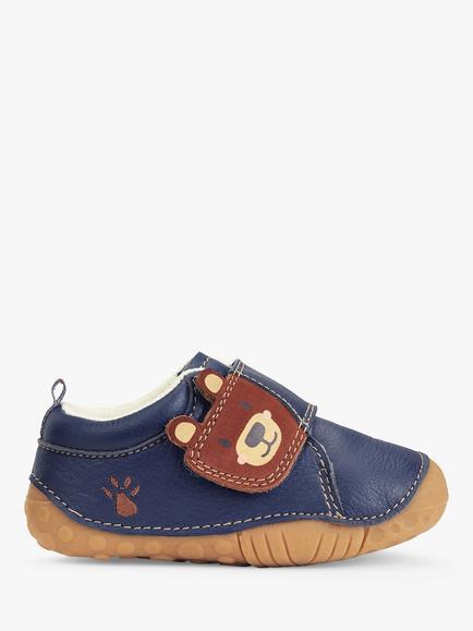 Start-Rite Baby Bear Hug Pre-Walkers Shoes, Navy, Navy Leather